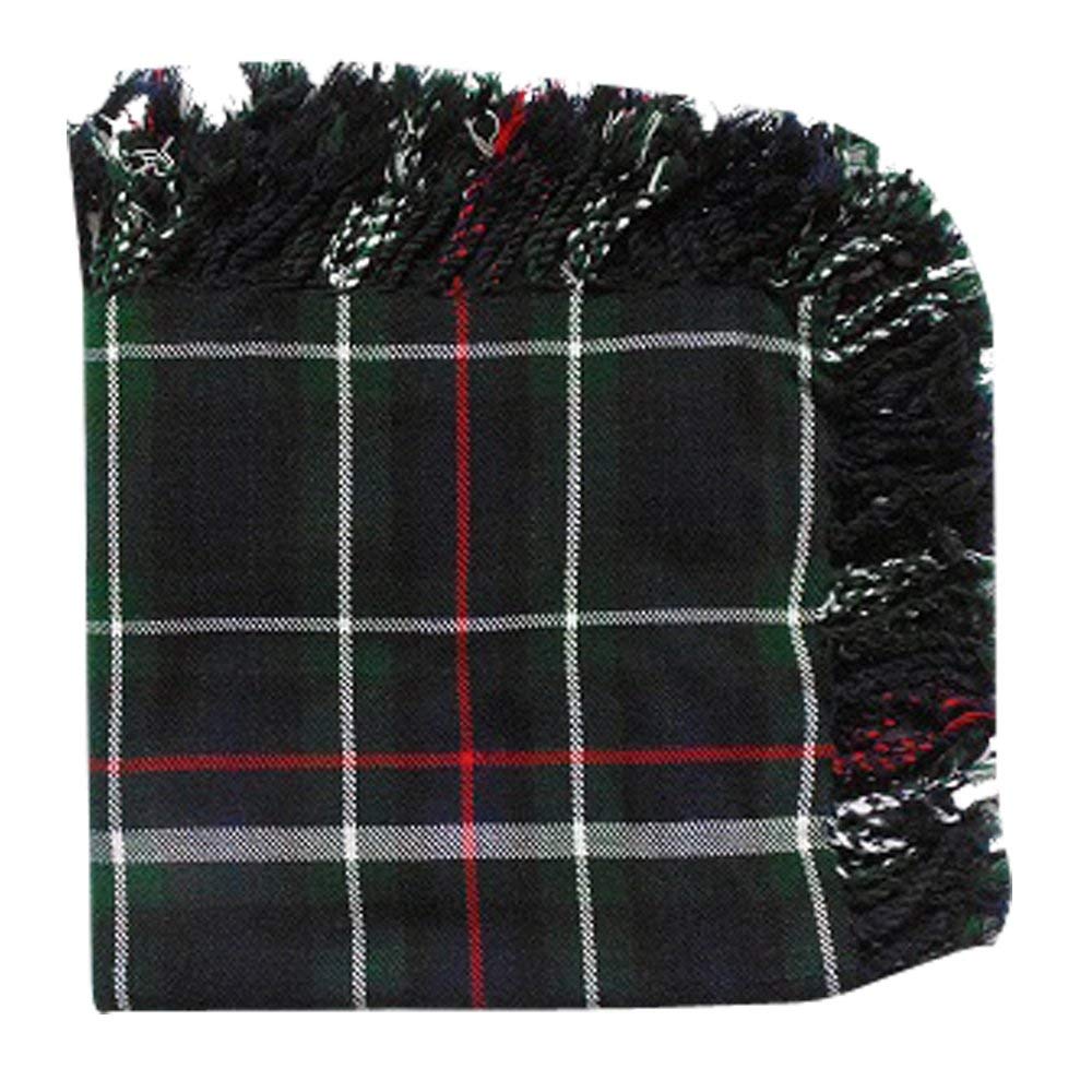 New Mackenzie Kilt Fly Plaid Acrylic Wool Scarf Rolled Fringe
