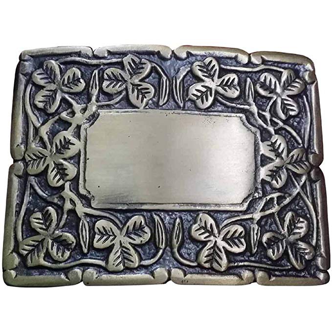 AAR Scottish Deluxe Irish Shamrock Design Kilt Belt Buckle Antique Finish