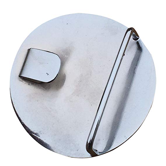 Round Celtic Knot Kilt Belt Buckle/Highland Belt Buckle Celtic Antique/Chrome (Silver)