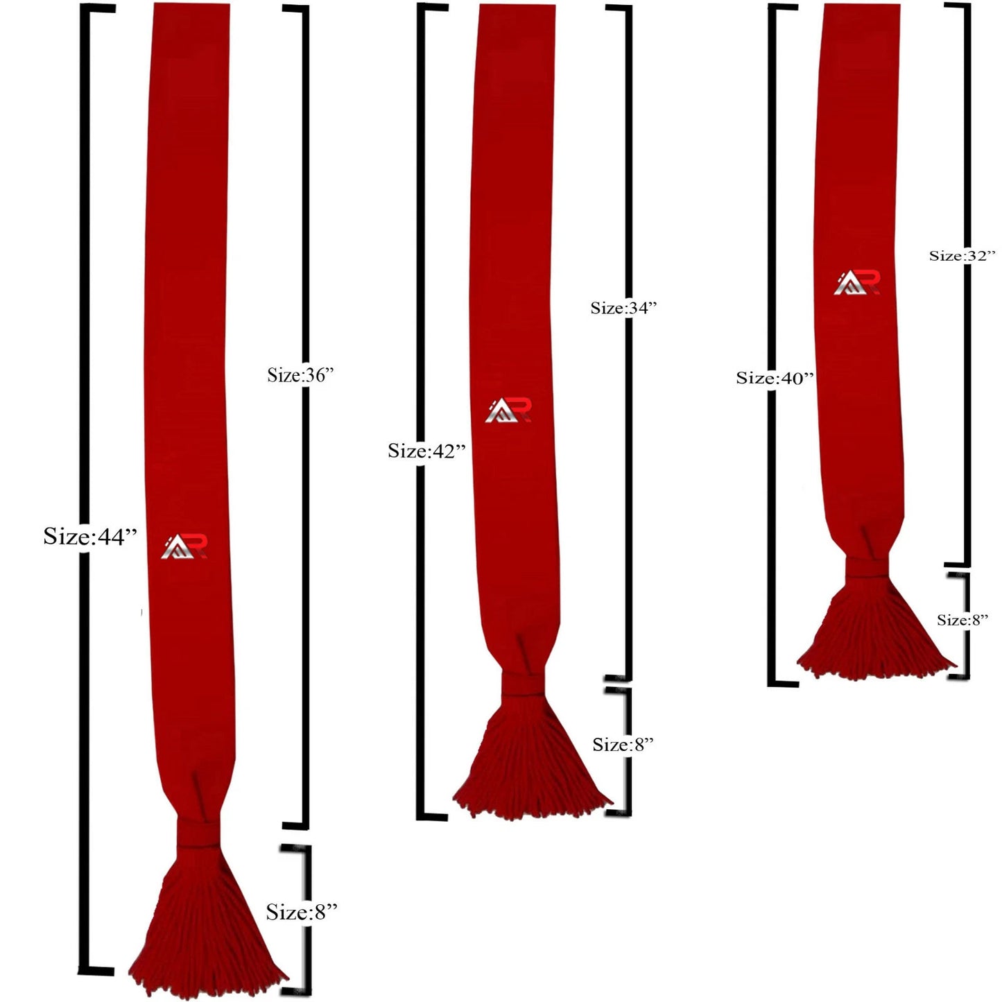 AAR Military Shoulder Sash – Scarlet Red British Infantry Ceremonial Sash with Tassels | Drill Sergeant & Cadet Regalia
