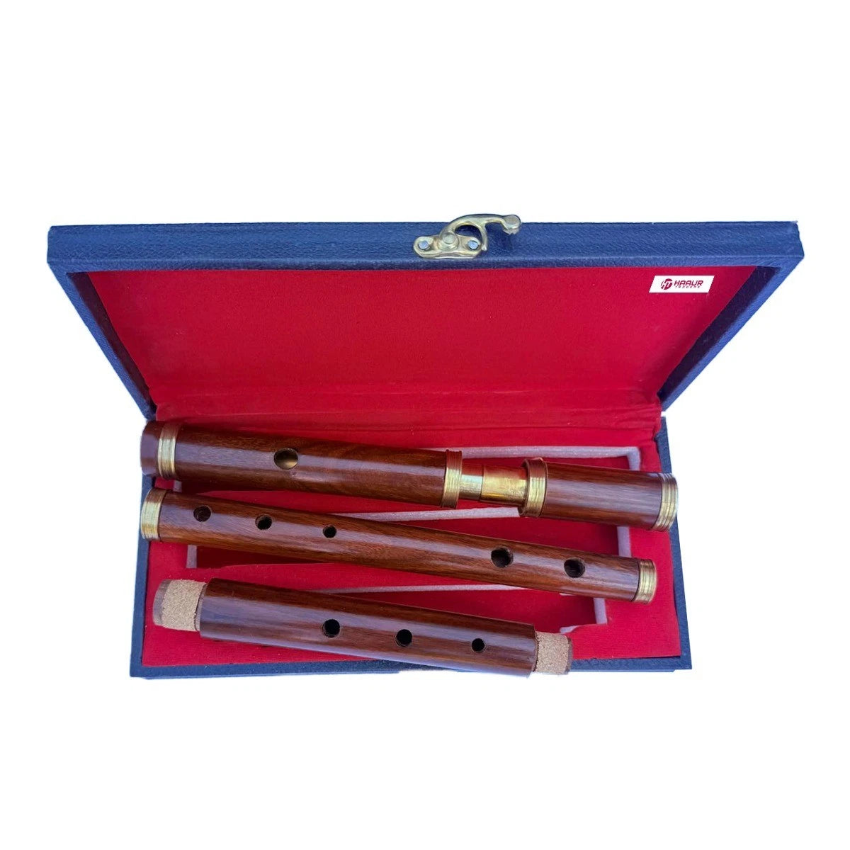Rosewood Irish D Flute 4Pc Traditional Celtic Musical Instrument Hard Case 26"Ke