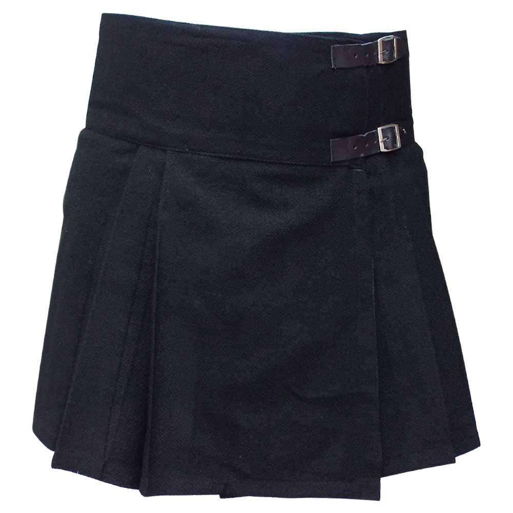 AAR Brand Women’s Billie Skirt Plain Black Tartan