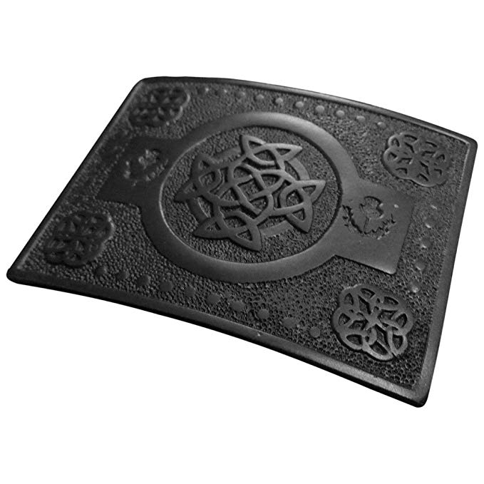 AAR Scottish Highland KILT BELT BUCKLE Celtic Knot T Work Black Finish