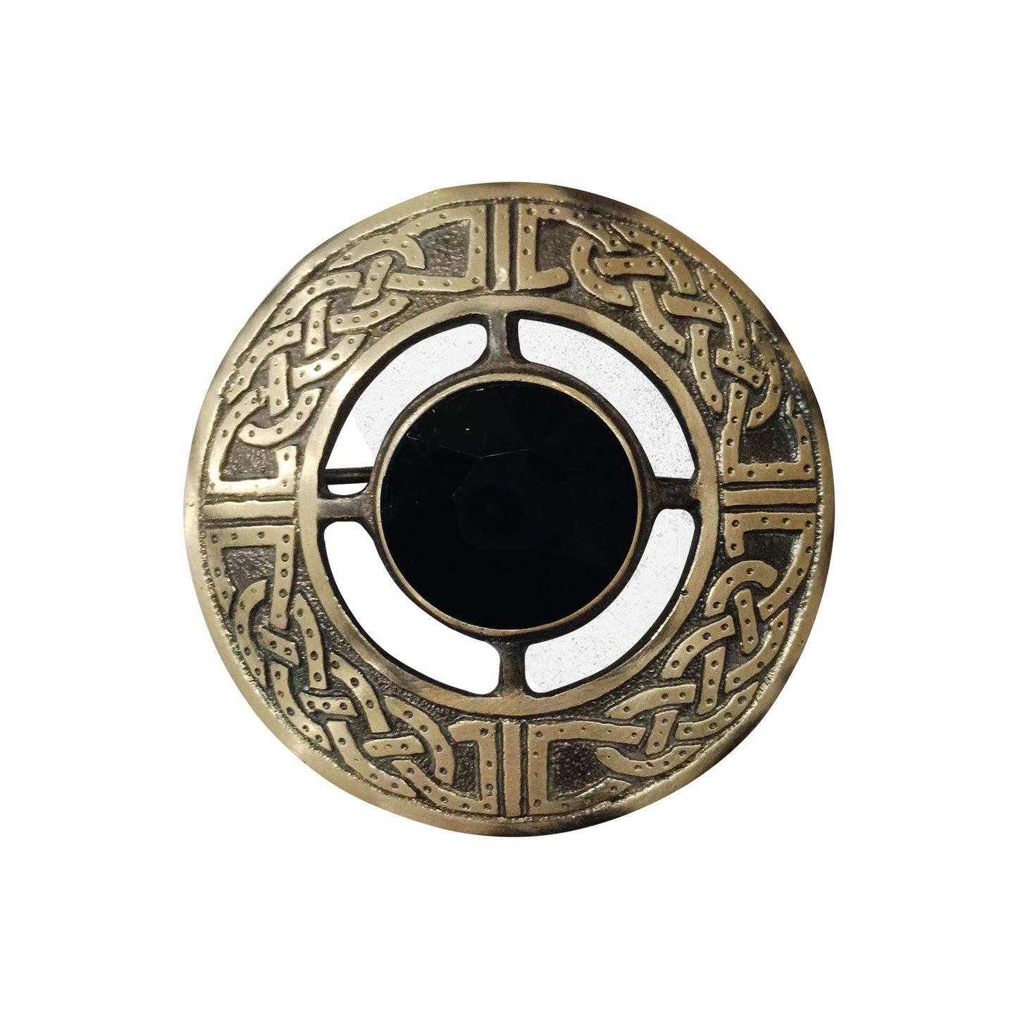 AAR Men's Scottish Celtic Kilt Fly Plaid Brooch Antique Plated