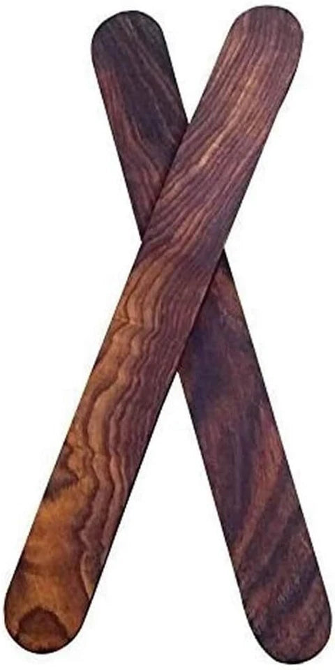 AAR Rosewood Rhythm Bones – Traditional Folk Percussion Instrument – Handheld Wooden Clackers for Celtic & Folk Music