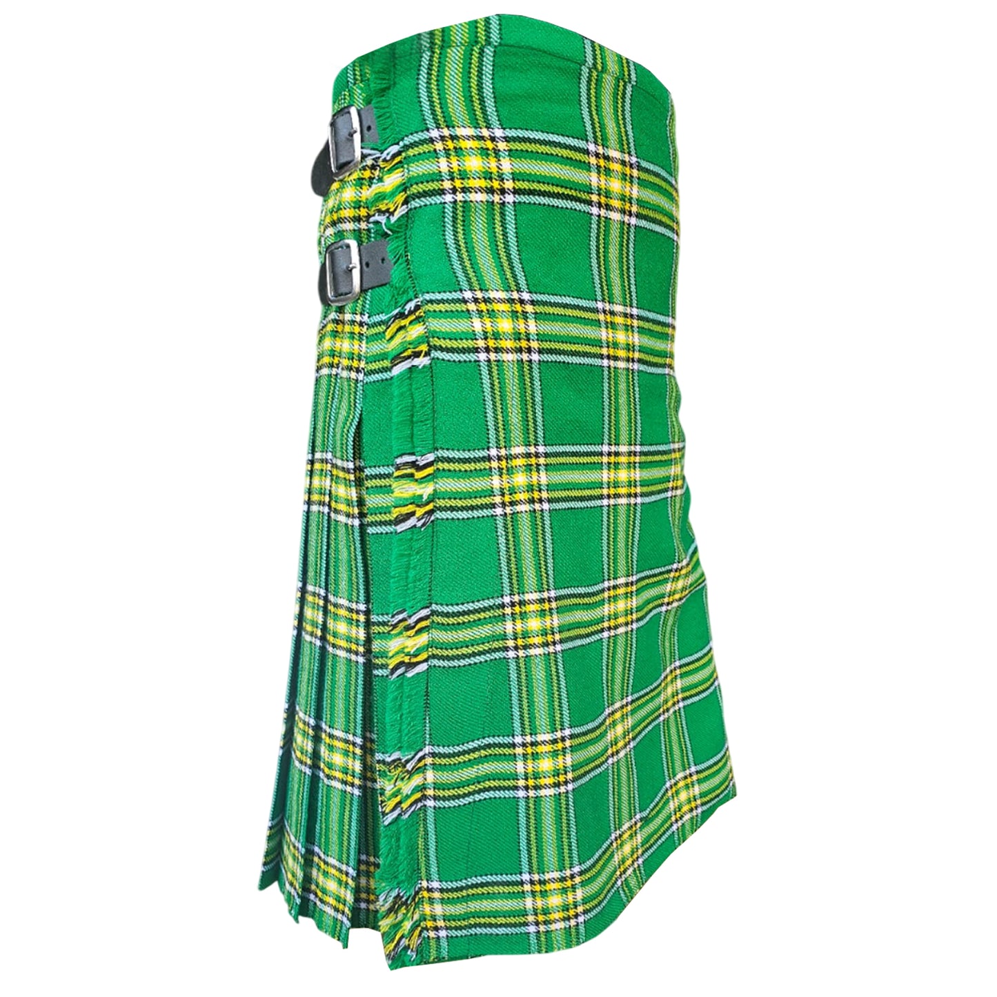 Men’s Scottish Kilt Traditional Irish Green 5 yard Kilts Tartan Highland Wear