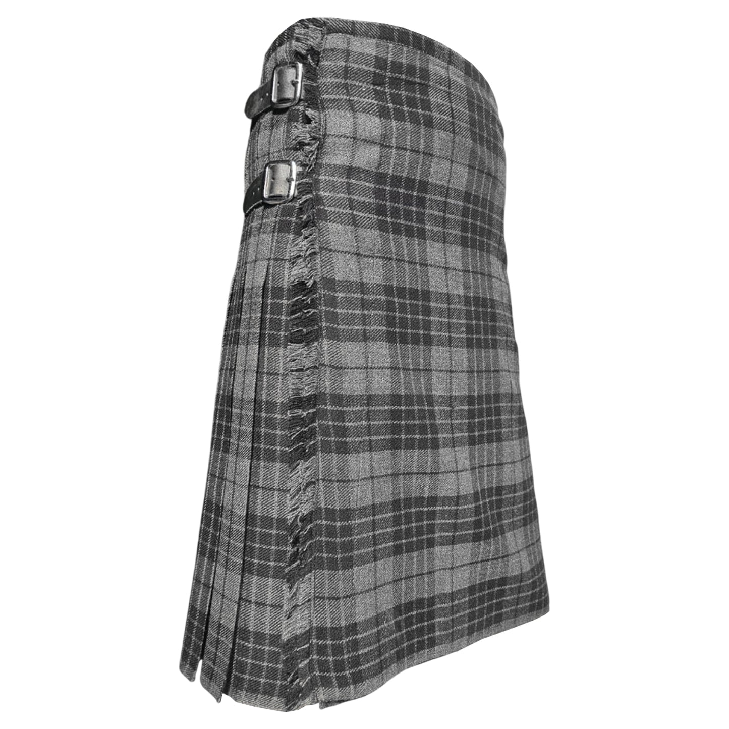 Men’s Scottish Kilt Traditional Hamilton Grey 6 yard Kilts Tartan Highland Wear Copy