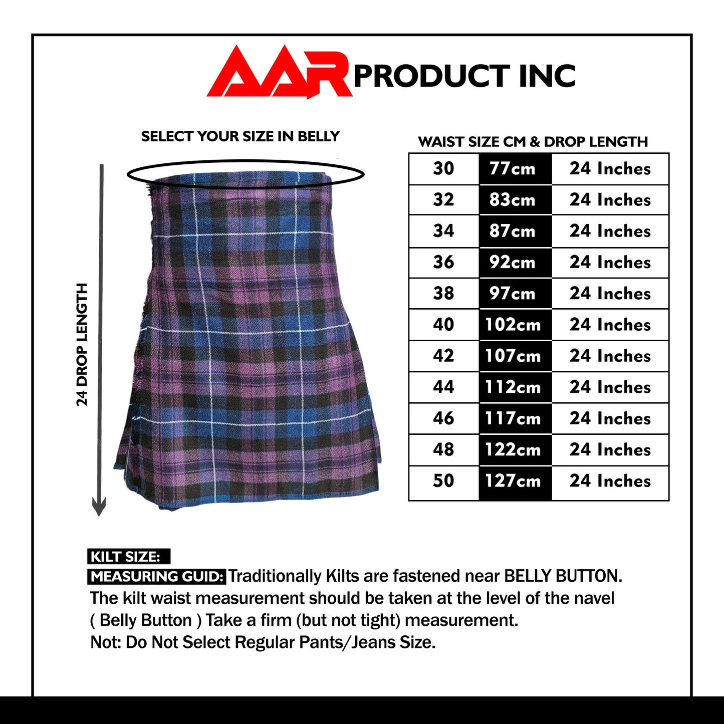 Men’s Scottish Kilt Traditional Pride Of Scotland 6 yard Kilts Tartan Highland Wear