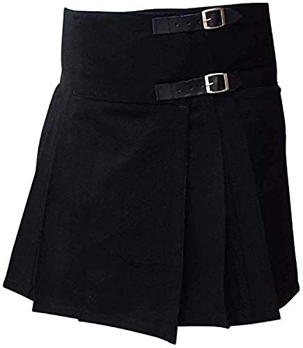 AAR Brand Women’s Billie Skirt Plain Black Tartan