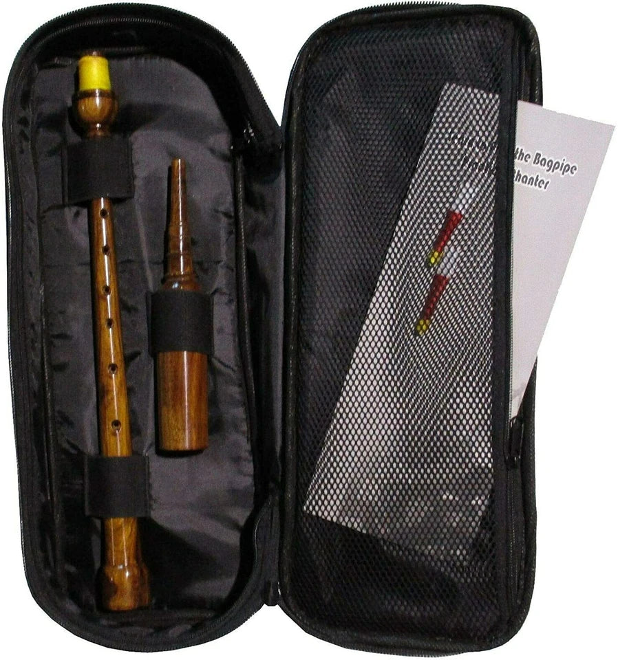 AAR Long Bagpipe Practice Chanter 21" Rosewood Scottish Highland Reeds Bag Book
