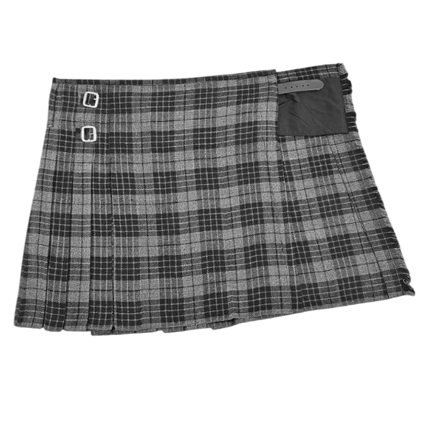 Men’s Scottish Kilt Traditional Hamilton Grey 6 yard Kilts Tartan Highland Wear Copy