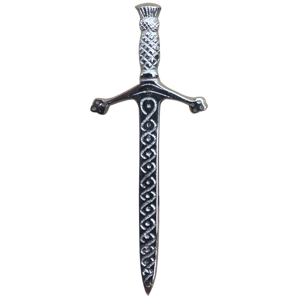 AAR Celtic Kilt Pin Scottish Thistle Crest Hilt Pins 4" Kilt Accessory