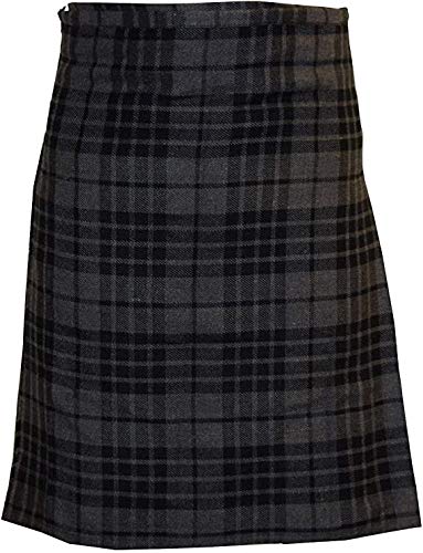 Men’s Scottish Kilt Traditional Hamilton Grey 6 yard Kilts Tartan Highland Wear Copy