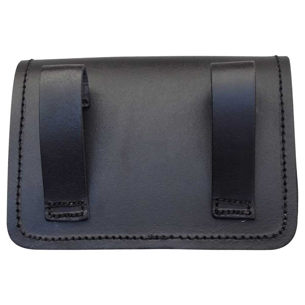 Scottish Black Leather Belt Pouch Sporran Bag Piper Drummer (Plain)