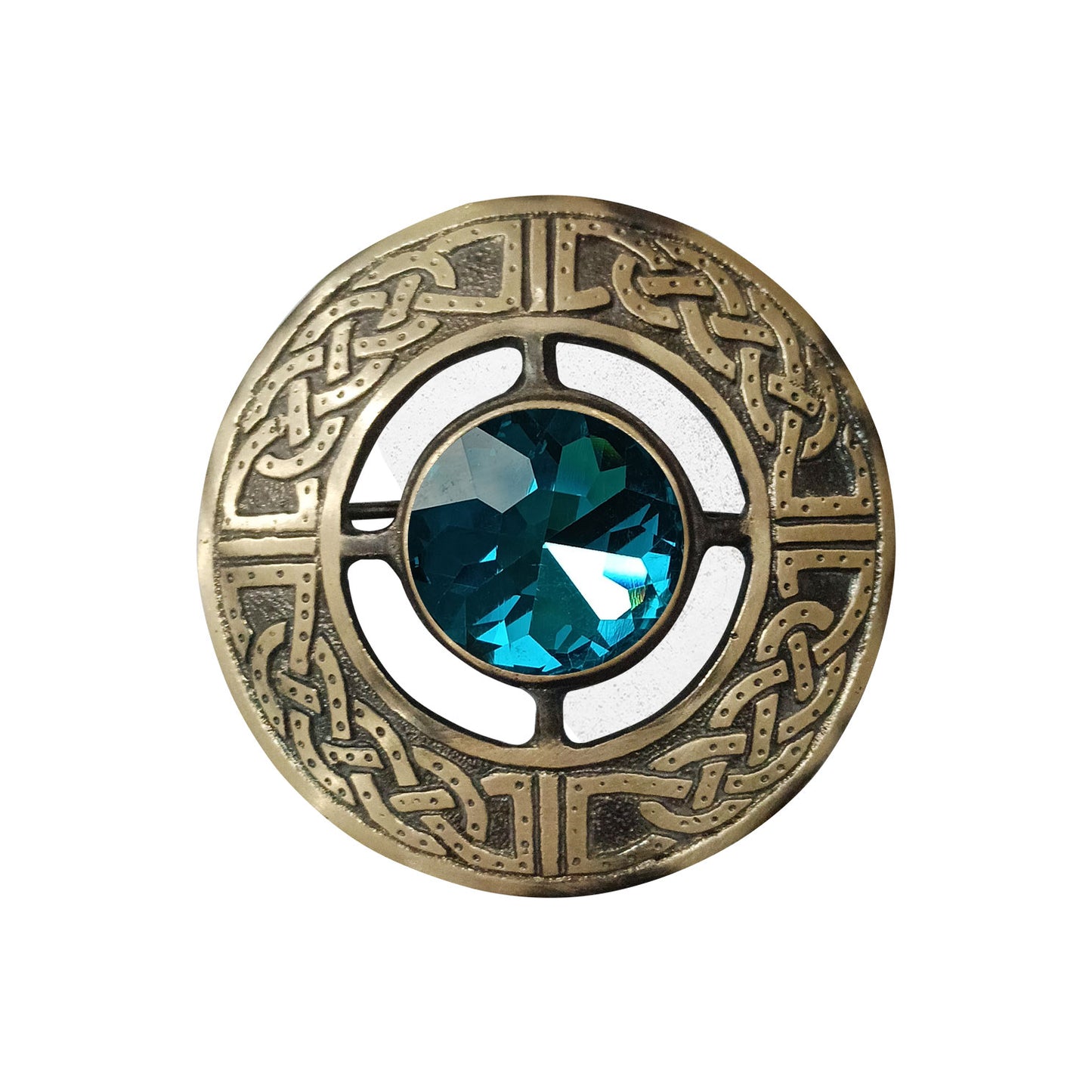 AAR Men's Scottish Celtic Kilt Fly Plaid Brooch Antique Plated