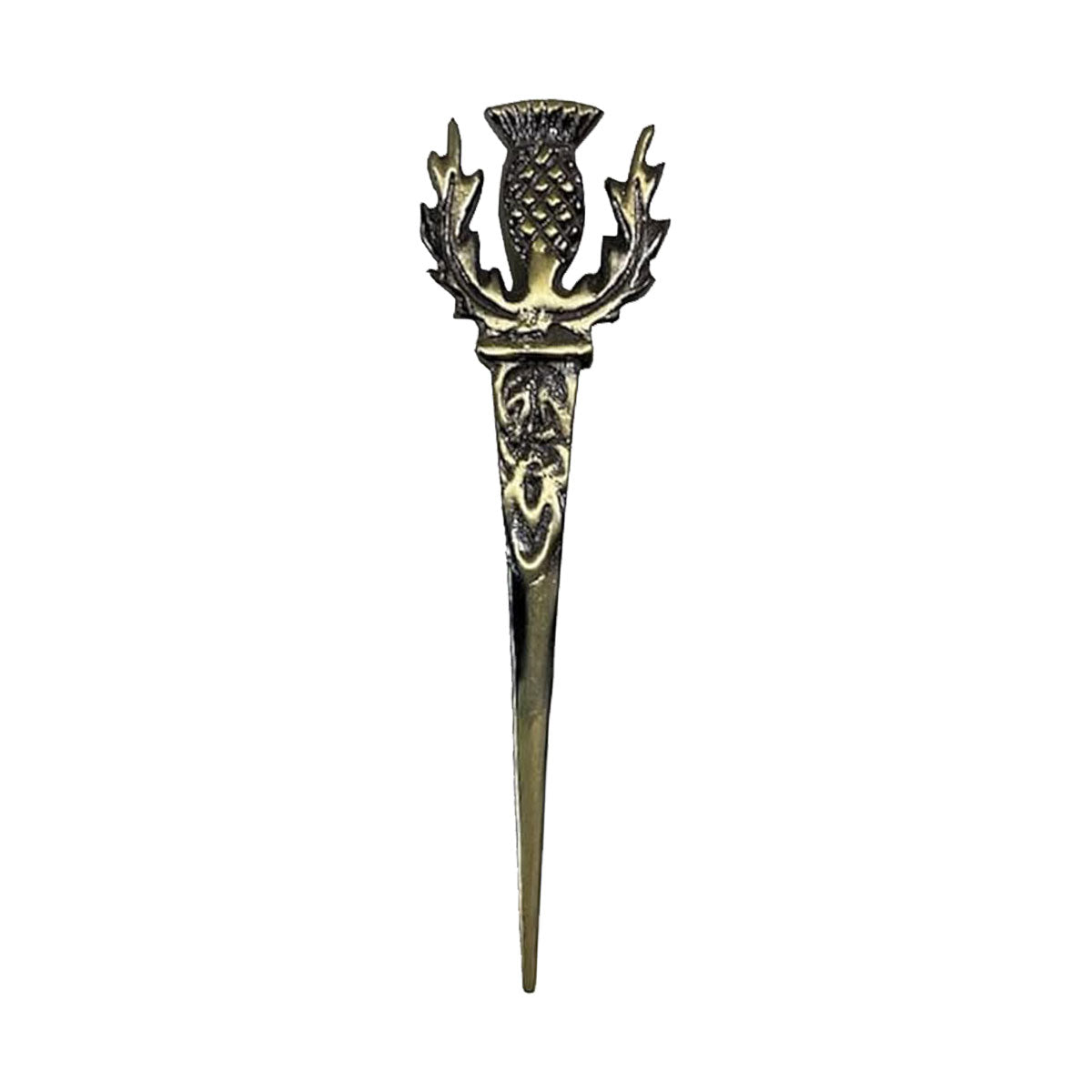 AAR Thistle kilt Pin Highland 4"Antique Finish Scottish Brass