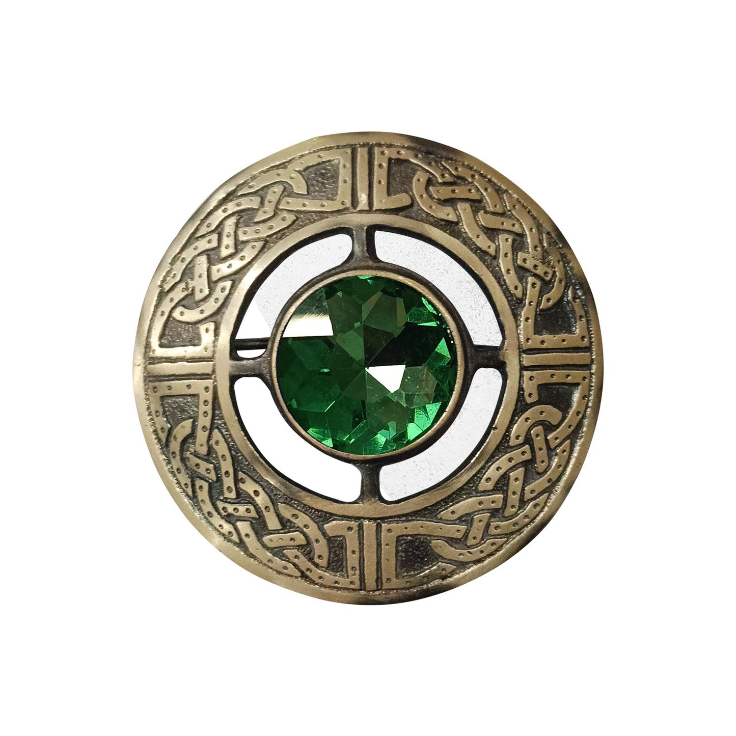 AAR Men's Scottish Celtic Kilt Fly Plaid Brooch Antique Plated