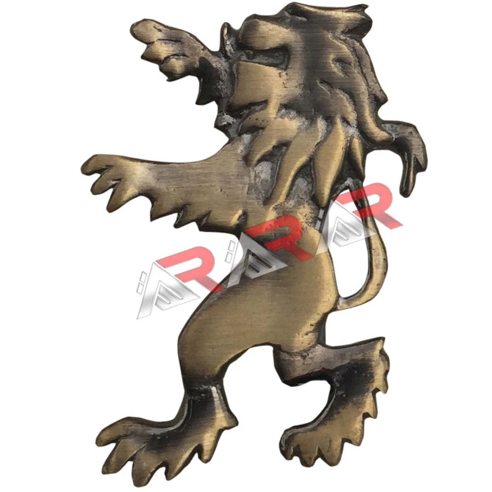 AAR Rampant Lion Kilt Pin – 2" Antique Chrome Finish | Traditional Scottish Highland Brooch