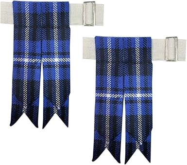 Kilt Flashes with Heavy Buckle & Elastic Adjusters – Multi-Color Options | HAAUR TRADERS Highland Hose Accessories