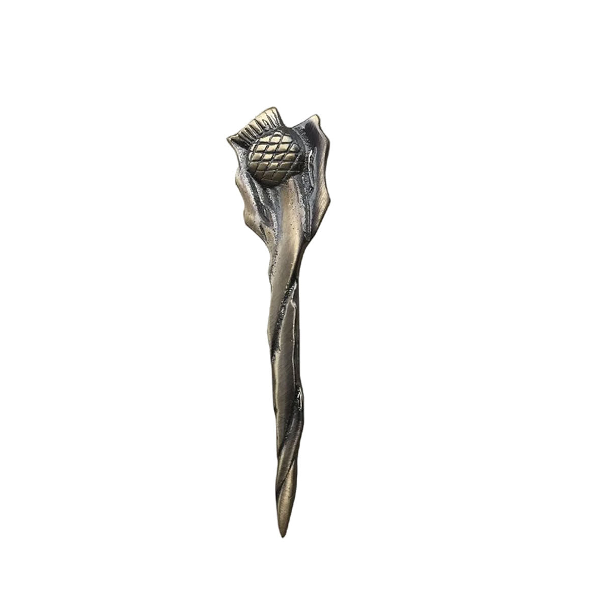 Scottish Thistle Celtic Crest Kilt Pin High Quality Antique Finish Kilt Pin 4"