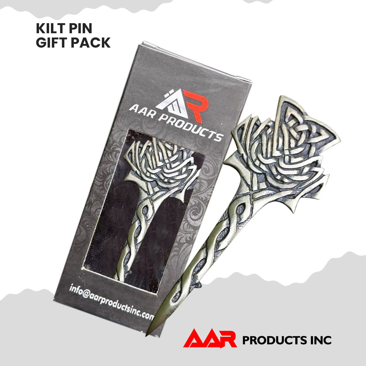 Scottish Thistle Kilt Pin Antique Finish 4"/Highland Celtic Kilt Pin