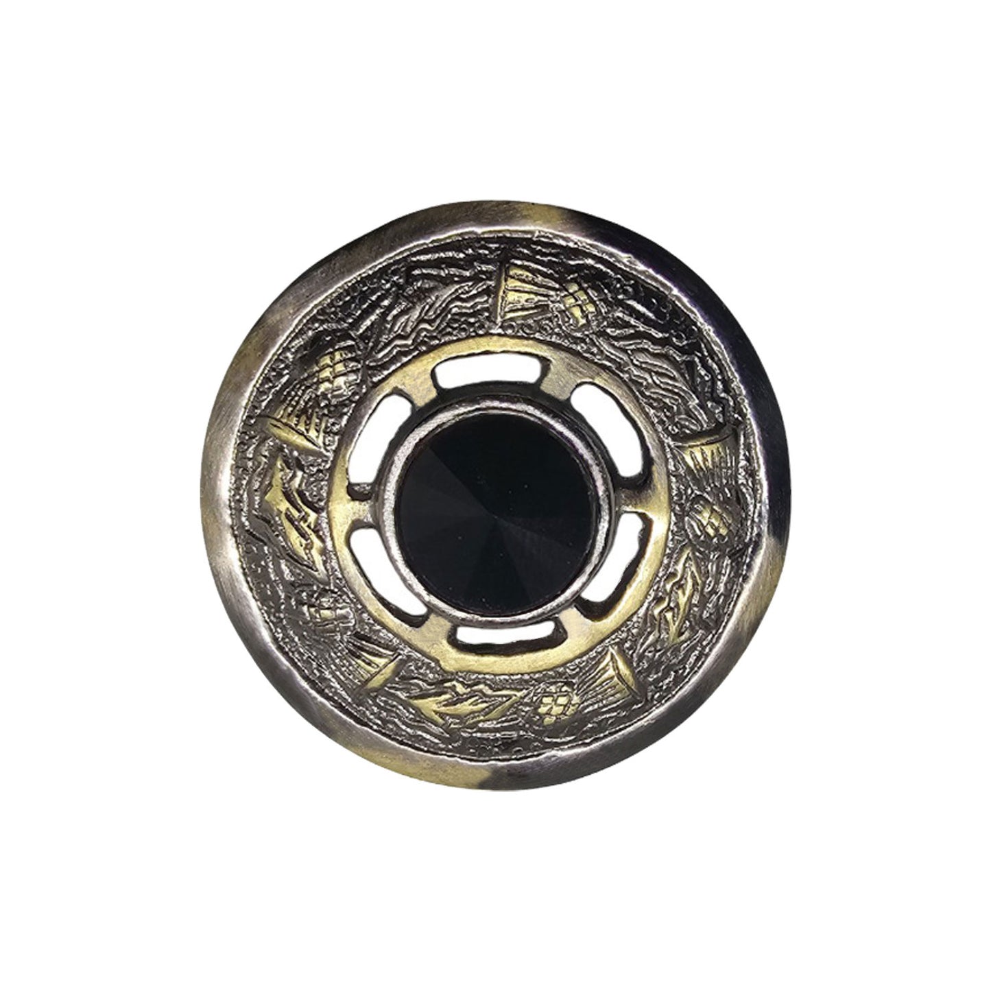 AAR Women's Scottish Celtic Kilt Fly Plaid Brooch Antique Plated in