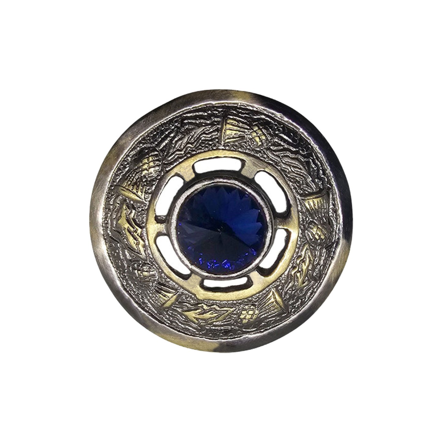 AAR Women's Scottish Celtic Kilt Fly Plaid Brooch Antique Plated in