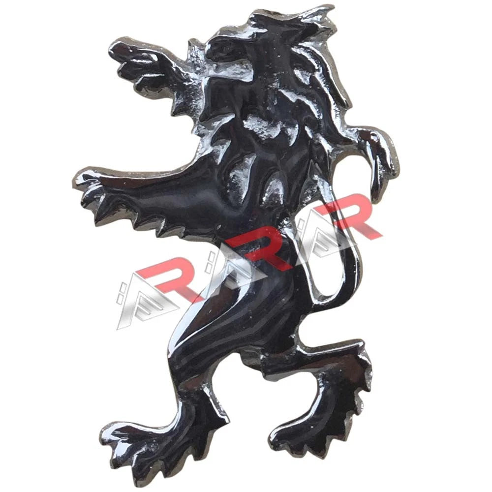 AAR Rampant Lion Kilt Pin – 2" Antique Chrome Finish | Traditional Scottish Highland Brooch