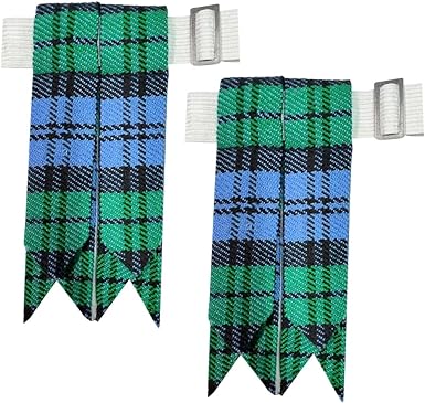 Kilt Flashes with Heavy Buckle & Elastic Adjusters – Multi-Color Options | HAAUR TRADERS Highland Hose Accessories
