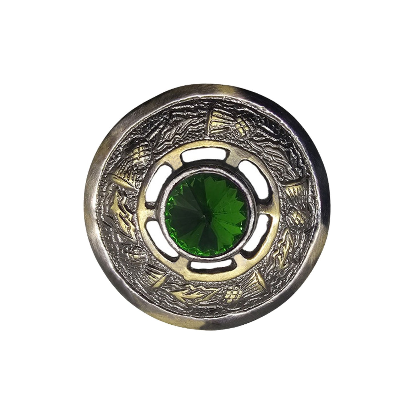 AAR Women's Scottish Celtic Kilt Fly Plaid Brooch Antique Plated in