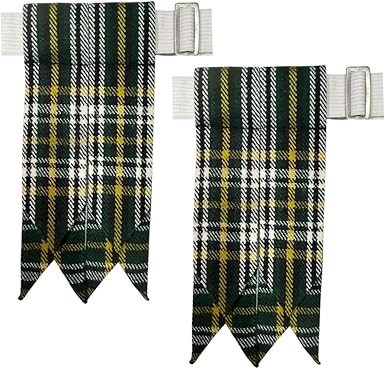 Kilt Flashes with Heavy Buckle & Elastic Adjusters – Multi-Color Options | HAAUR TRADERS Highland Hose Accessories