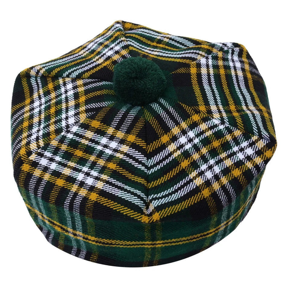 Scottish Tammy O’ Shanter Hat – Traditional Tartan Highland Cap for Men & Women