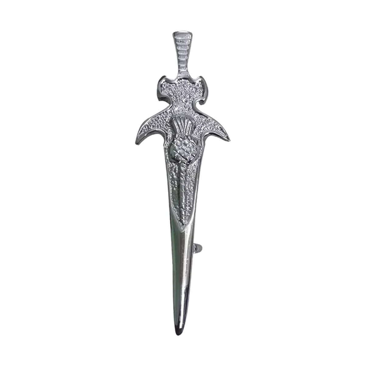 AAR Scottish Kilt Pin Thistle Design Antique and Crome Finish