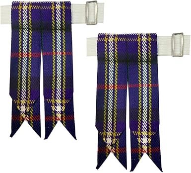 Kilt Flashes with Heavy Buckle & Elastic Adjusters – Multi-Color Options | HAAUR TRADERS Highland Hose Accessories