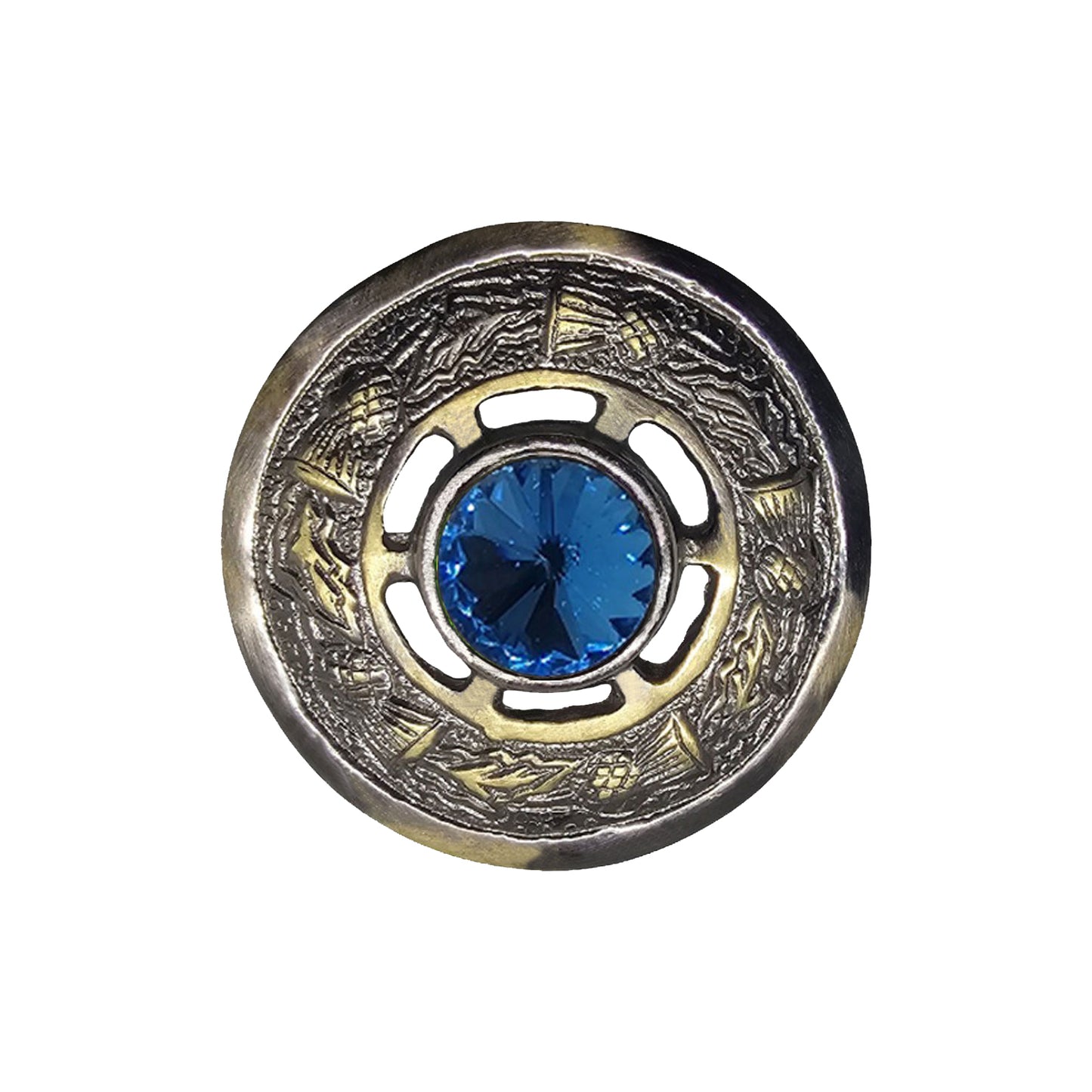 AAR Women's Scottish Celtic Kilt Fly Plaid Brooch Antique Plated in
