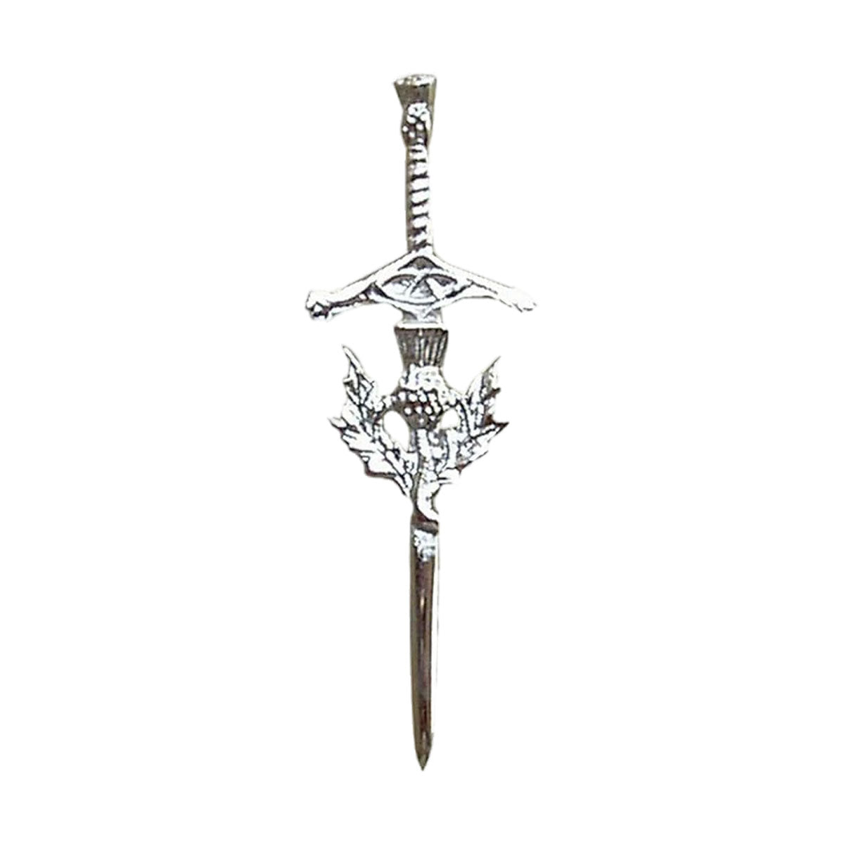 Kilt Pin Scottish Thistle Sword Accessory Kilts Chrome Finish
