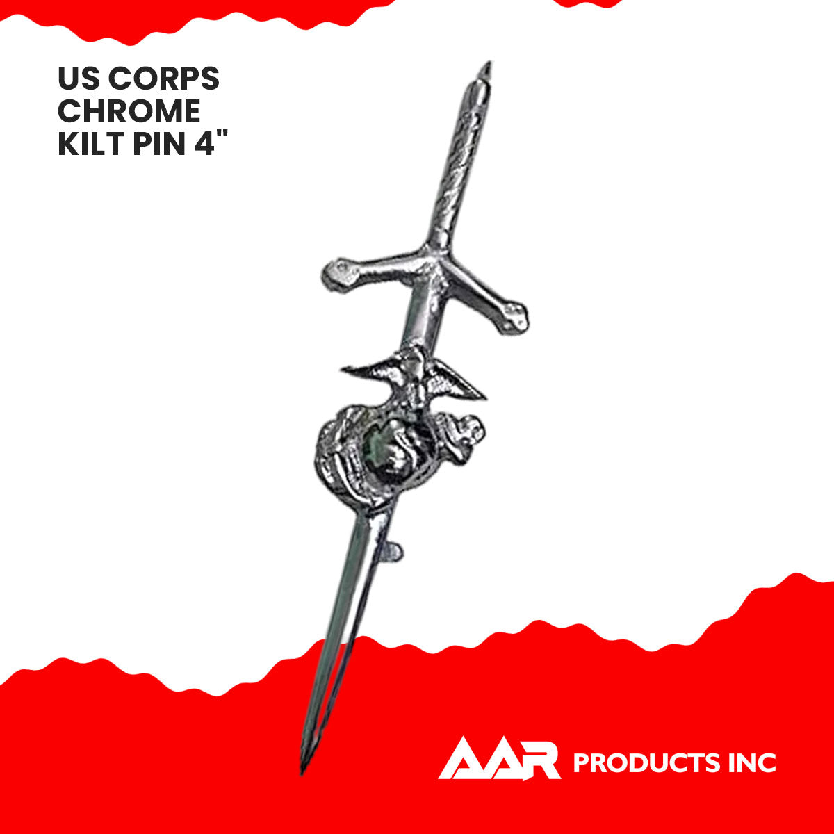 Kilt Pins Scottish US Marine Kilts Pin Chrome