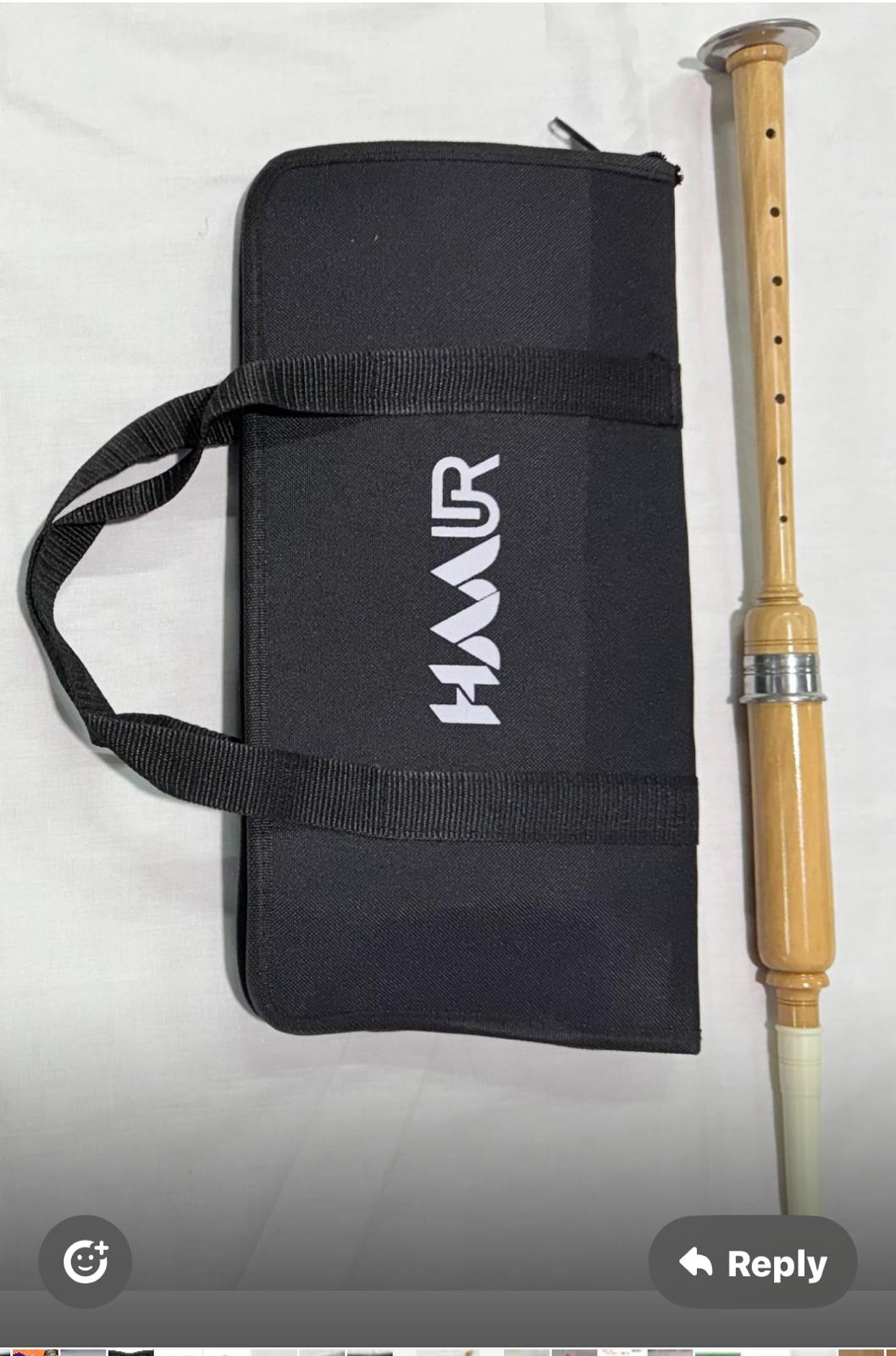 HAAUR Traders 18" Practice Chanter Cocus Wood with carrying Bag