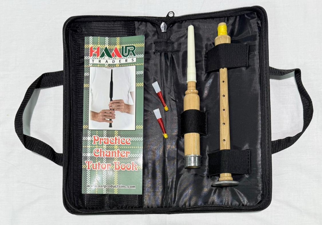 HAAUR Traders 18" Practice Chanter Cocus Wood with carrying Bag