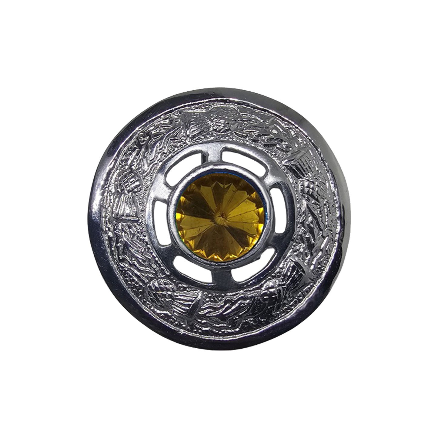 AAR Scottish Ladies Kilt Fly Plaid Brooch Stone 2"/Highland Shawl Brooches