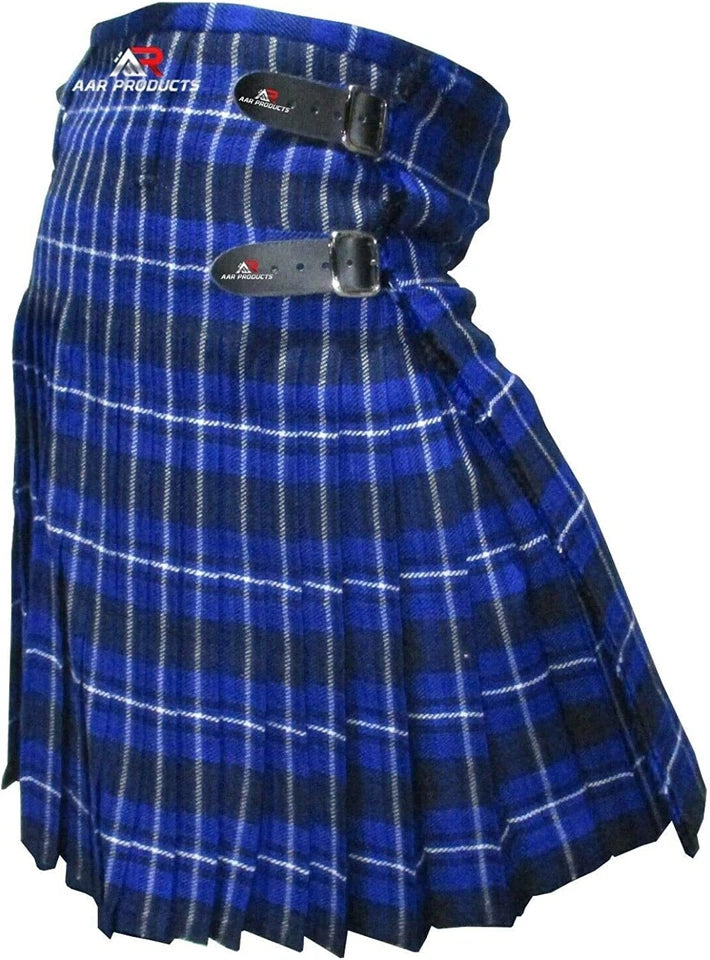 Men’s 6-Yard Scottish Tartan Kilt – Traditional Highland Wear for Formal & Casual Events