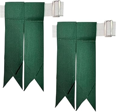 Kilt Flashes with Heavy Buckle & Elastic Adjusters – Multi-Color Options | HAAUR TRADERS Highland Hose Accessories