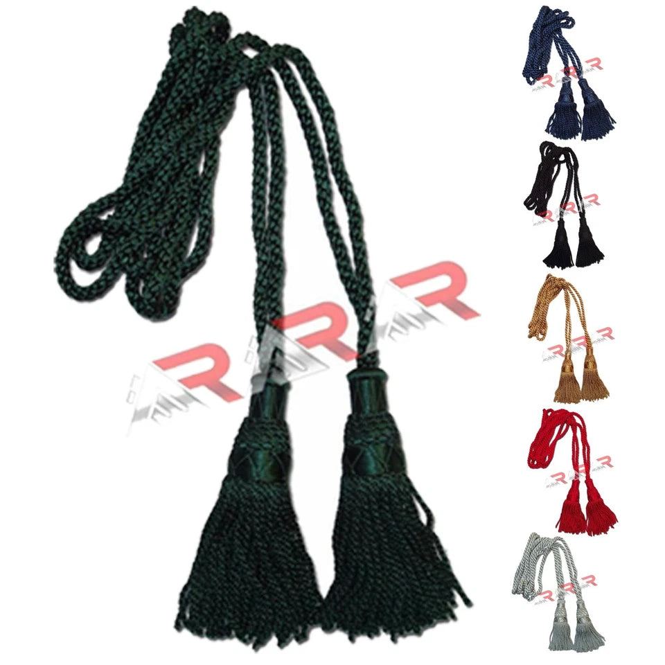 AAR Silk Bagpipe Drone Cords – Highland Wool Blend for Great Scottish Bagpipes (Multiple Colors)