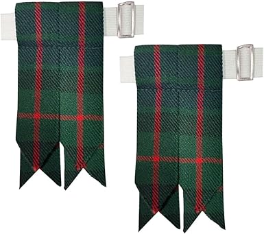 Kilt Flashes with Heavy Buckle & Elastic Adjusters – Multi-Color Options | HAAUR TRADERS Highland Hose Accessories