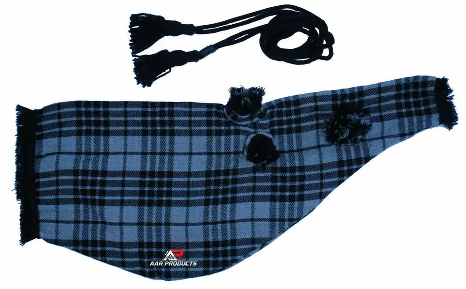 Bagpipe Cover Set with Cord Scottish Highland all Tartans Royal Stewart 30"X12"