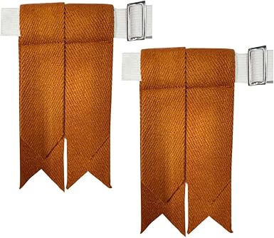 Kilt Flashes with Heavy Buckle & Elastic Adjusters – Multi-Color Options | HAAUR TRADERS Highland Hose Accessories