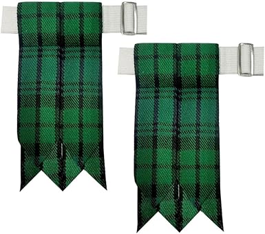 Kilt Flashes with Heavy Buckle & Elastic Adjusters – Multi-Color Options | HAAUR TRADERS Highland Hose Accessories