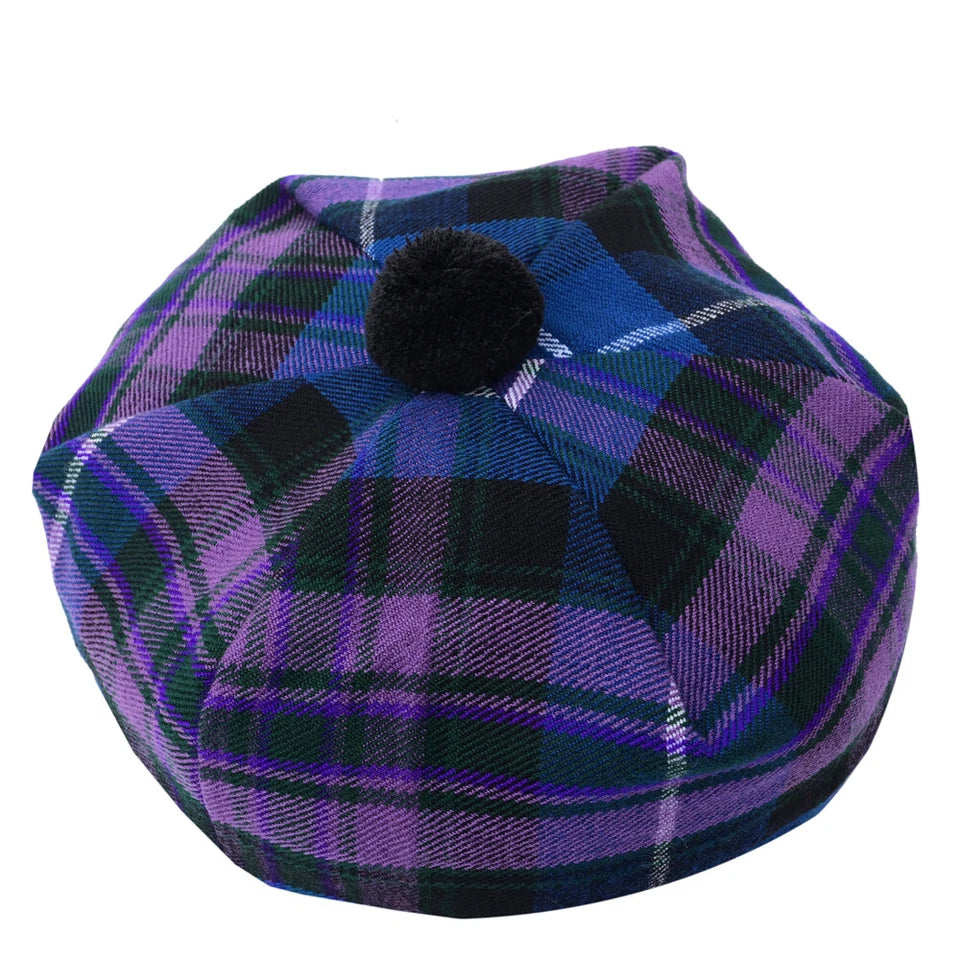 Scottish Tammy O’ Shanter Hat – Traditional Tartan Highland Cap for Men & Women