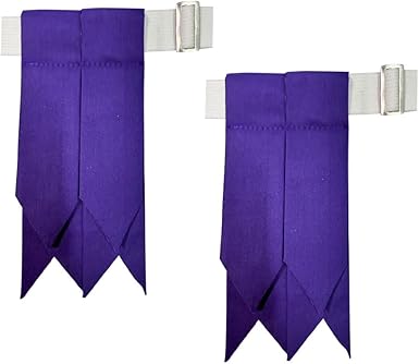 Kilt Flashes with Heavy Buckle & Elastic Adjusters – Multi-Color Options | HAAUR TRADERS Highland Hose Accessories