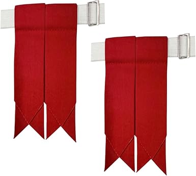 Kilt Flashes with Heavy Buckle & Elastic Adjusters – Multi-Color Options | HAAUR TRADERS Highland Hose Accessories